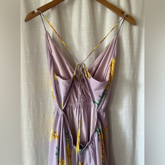 Lulus | Kind and Loving Lavender Floral Backless Maxi Dress - Picture 6 of 10